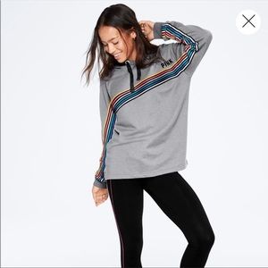 Vs pink gray hoodie sweater size M
